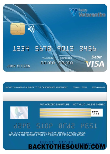 Λήψη Βραζιλία Votorantim Τράπεζα Βίζα Κάρτα Δείγμα δείγμα