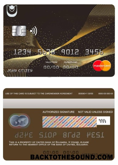 Λήψη Βουλγαρία ενωμένος Τράπεζα Mastercard Δείγμα δείγμα