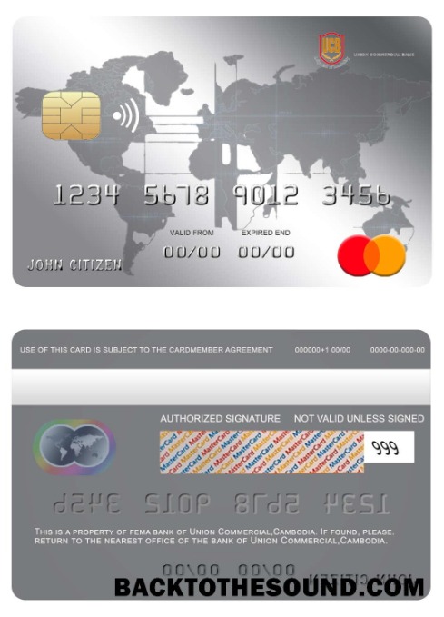 Λήψη Καμπότζη ένωση εμπορικός Τράπεζα Mastercard Δείγμα προεπισκόπηση