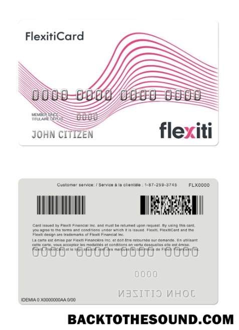 Λήψη Καναδάς Flexiti Κάρτα Δείγμα σχεδιασμό