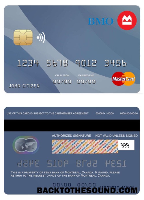 Λήψη Καναδάς Montreal Τράπεζα Mastercard Δείγμα δείγμα