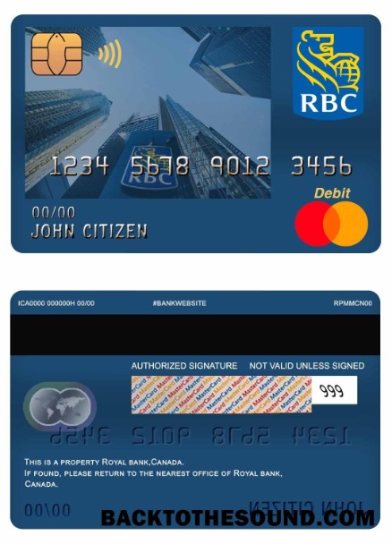 Λήψη Καναδάς Royal Τράπεζα Mastercard Χρέωση Κάρτα Δείγμα δείγμα
