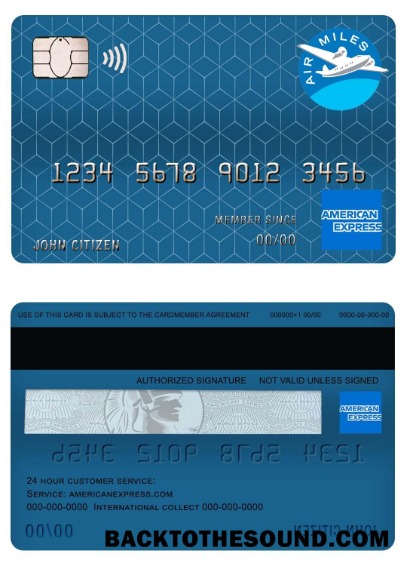 Λήψη Καναδάς american express air miles Πίστωση Κάρτα Δείγμα προσχέδιο