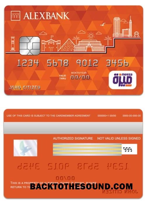 Λήψη Αίγυπτος Alexbank mezza Κάρτα Δείγμα προσχέδιο
