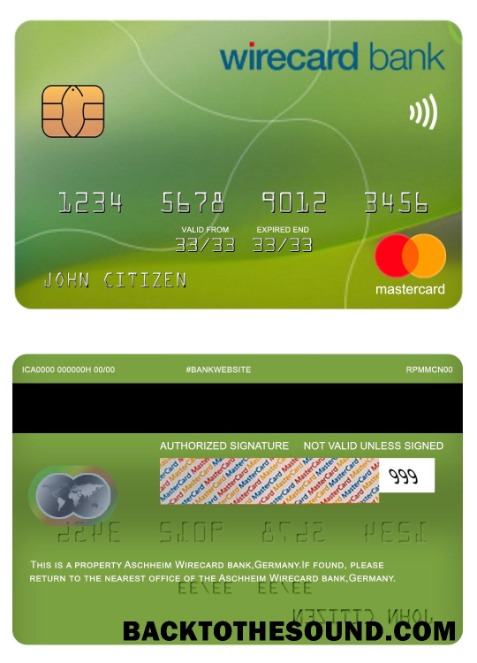 Λήψη Γερμανία Aschheim Wirecard Τράπεζα Mastercard Δείγμα προσχέδιο