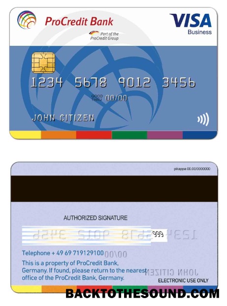 Λήψη Γερμανία ProCredit Τράπεζα Βίζα Επιχείρηση Δείγμα δείγμα