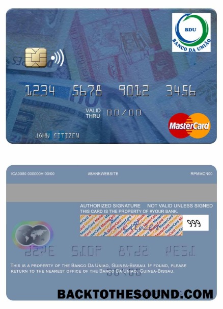 Λήψη Guine Bissau Banco Da Uniao Mastercard Δείγμα προεπισκόπηση