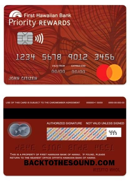 Λήψη Hawaii Priority RewardsSM Πίστωση Mastercard Δείγμα δείγμα