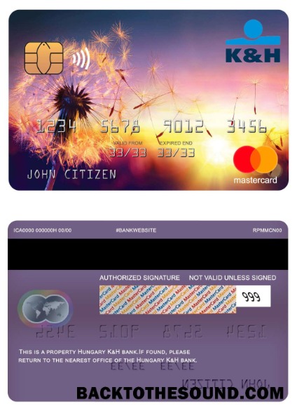 Λήψη Ουγγαρία K&H Mastercard Δείγμα προεπισκόπηση