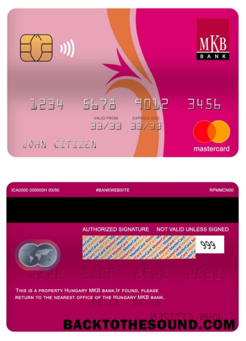 Λήψη Ουγγαρία MKB Τράπεζα Mastercard Δείγμα σχεδιασμό
