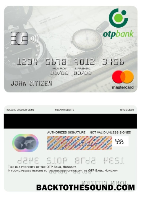 Λήψη Ουγγαρία OTP Τράπεζα Mastercard Δείγμα προσχέδιο