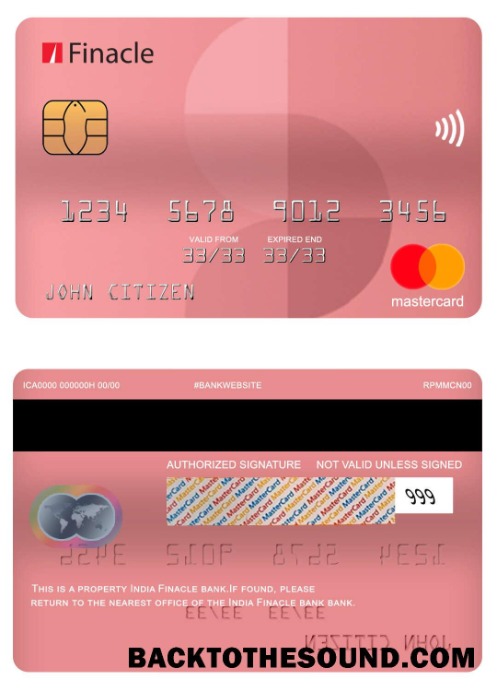 Λήψη Ινδία Finacle Τράπεζα Mastercard Δείγμα προεπισκόπηση