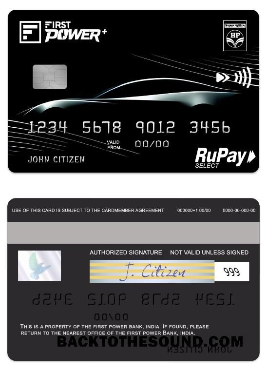 Λήψη Ινδία IDFC First Power Plus RuPay Select Πίστωση Κάρτα Δείγμα προεπισκόπηση