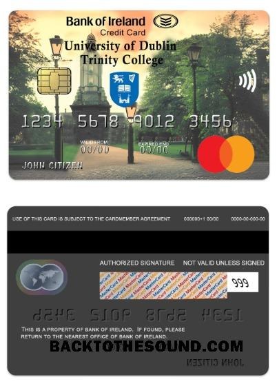 Λήψη Ιρλανδία Τράπεζα of Ιρλανδία Affinity Πίστωση Mastercard Δείγμα δείγμα