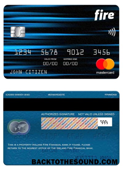 Λήψη Ιρλανδία Fire Financial Τράπεζα Mastercard Δείγμα δείγμα