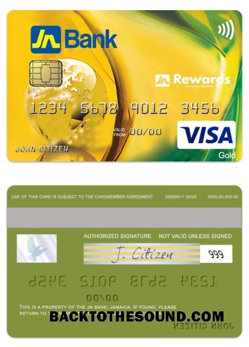 Λήψη Τζαμάικα JN Τράπεζα Βίζα gold Πίστωση Κάρτα Δείγμα προεπισκόπηση