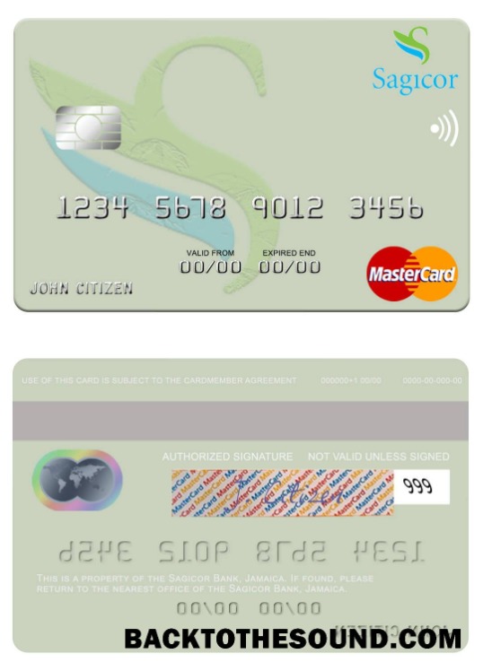 Λήψη Τζαμάικα Sagicor Τράπεζα Mastercard Δείγμα σχεδιασμό