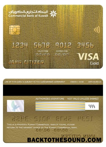 Λήψη Κουβέιτ εμπορικός Τράπεζα Βίζα gold Κάρτα Βίζα gold Κάρτα Δείγμα πρότυπο