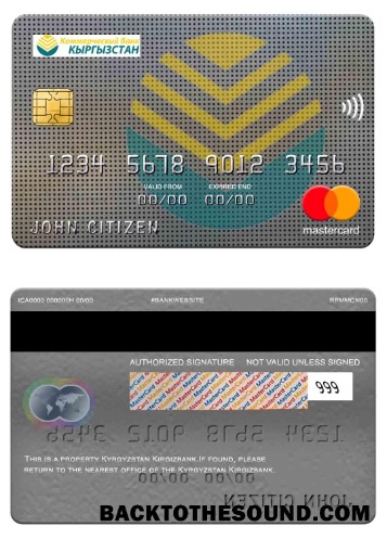 Λήψη Κιργιζία Kirgizbank Mastercard Δείγμα προεπισκόπηση