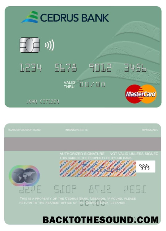 Λήψη Λίβανος Cedrus Τράπεζα Mastercard Δείγμα δείγμα