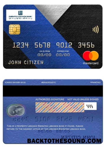 Λήψη Λίβανος Emirates Λίβανος Τράπεζα Mastercard Δείγμα προσχέδιο
