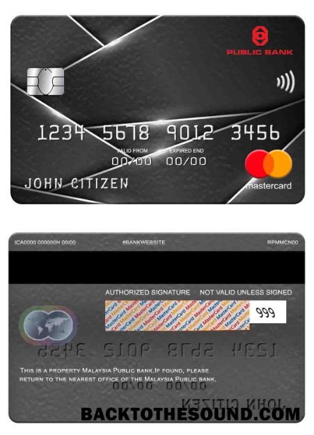 Λήψη Μαλαισία Public Τράπεζα Mastercard Δείγμα σχεδιασμό