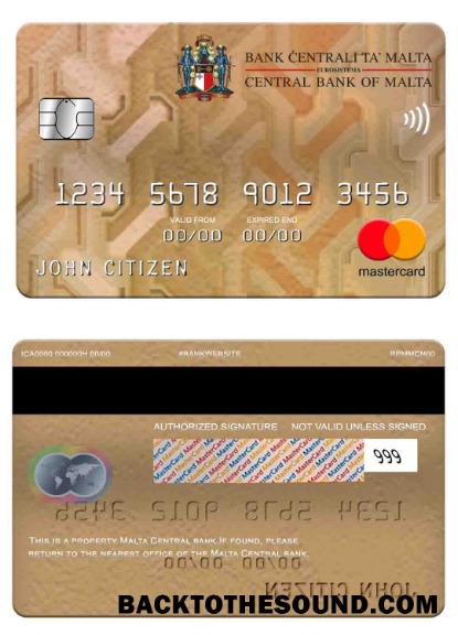 Λήψη Μάλτα Central Τράπεζα Mastercard Δείγμα προσχέδιο