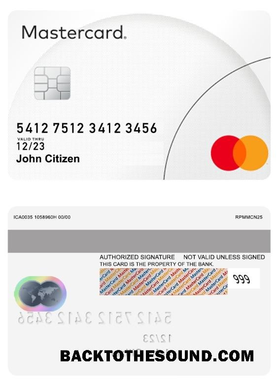 Λήψη Mastercard PSD classic Σχεδιασμός Δείγμα δείγμα