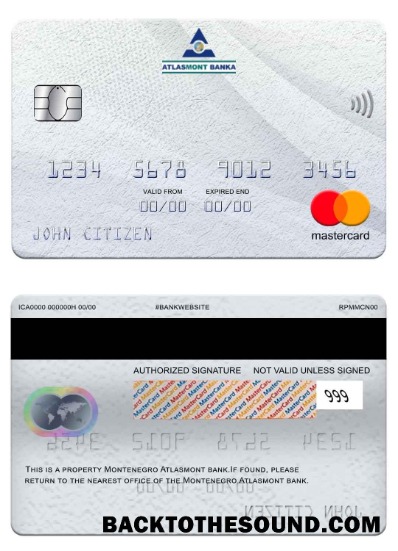 Λήψη Μαυροβούνιο Atlasmont Τράπεζα Mastercard Δείγμα προσχέδιο