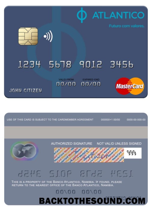 Λήψη Ναμίμπια Banco Atlantico Mastercard Δείγμα δείγμα