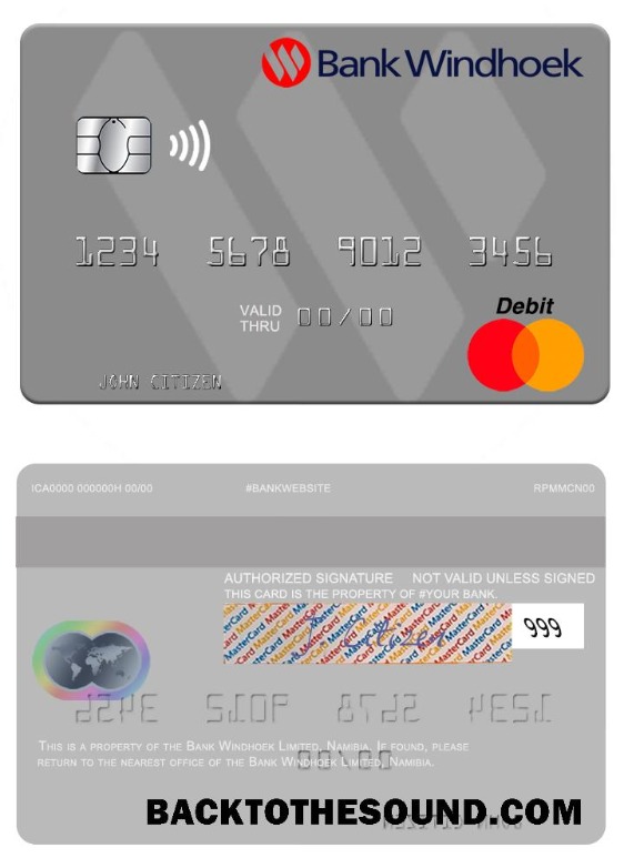 Λήψη Ναμίμπια Τράπεζα Windhoek Limited Mastercard Δείγμα προσχέδιο