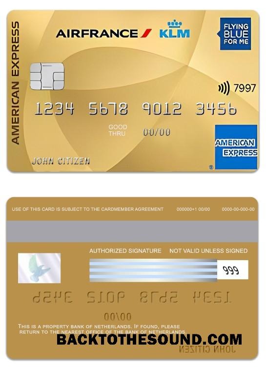 Λήψη Ολλανδία Τράπεζα of Ολλανδία American Express Flying μπλε Gold Δείγμα προεπισκόπηση
