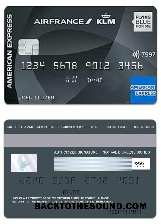 Λήψη Ολλανδία Τράπεζα of Ολλανδία American Express Flying μπλε Platinum Δείγμα πρότυπο