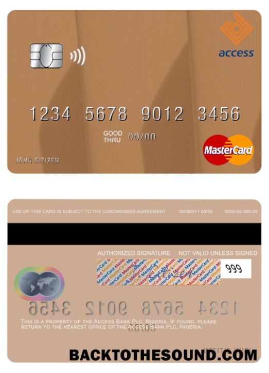 Λήψη Νιγηρία πρόσβαση Τράπεζα Plc Mastercard Δείγμα δείγμα