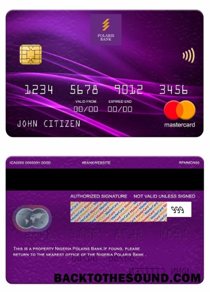Λήψη Νιγηρία Polaris Τράπεζα Mastercard Δείγμα σχεδιασμό