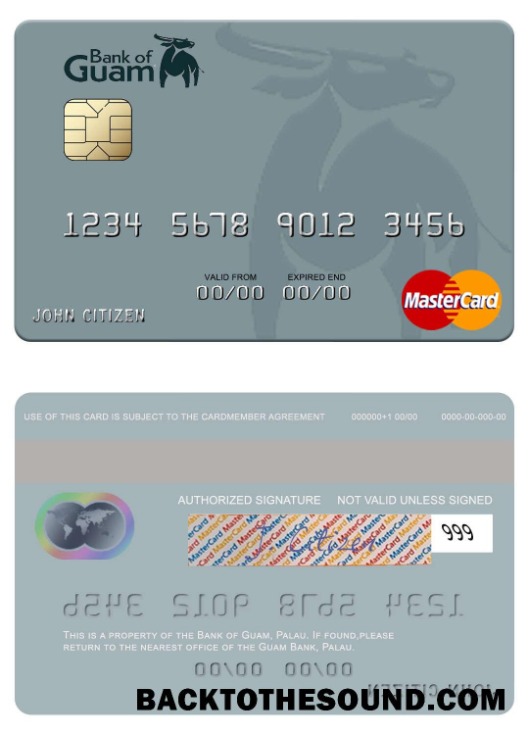 Λήψη Παλάου Τράπεζα of Guam Mastercard Δείγμα προεπισκόπηση