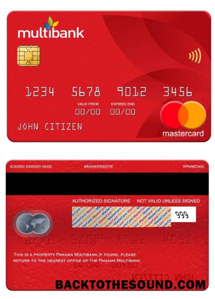 Λήψη Παναμάς Multibank Mastercard Δείγμα προεπισκόπηση