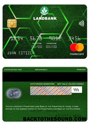 Λήψη Φιλιππίνες Land Τράπεζα of the Φιλιππίνες Mastercard Δείγμα προσχέδιο