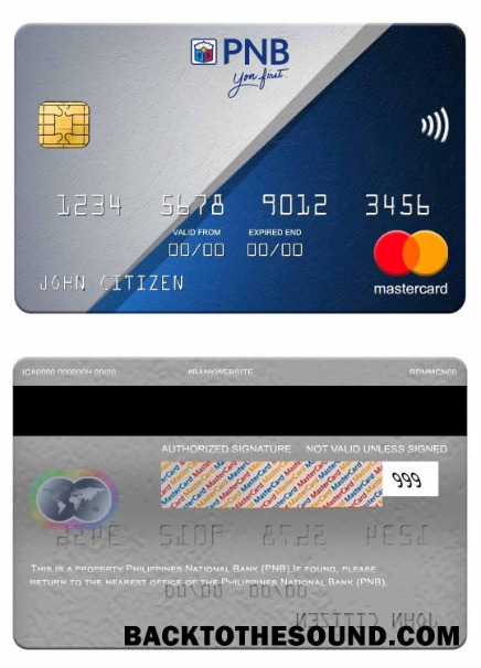 Λήψη Φιλιππίνες εθνικός Τράπεζα (PNB) Mastercard Δείγμα προεπισκόπηση