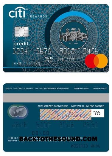 Λήψη Πολωνία CitiBank world Πίστωση Mastercard Δείγμα προεπισκόπηση