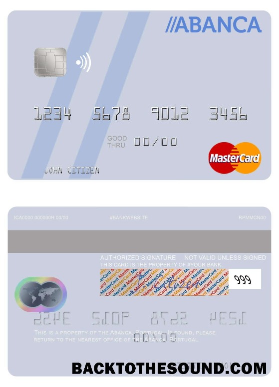 Λήψη Πορτογαλία Abanca Mastercard Δείγμα προσχέδιο
