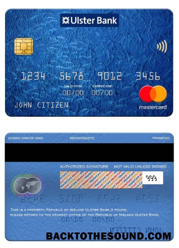 Λήψη Republic of Ιρλανδία Ulster Τράπεζα Mastercard Δείγμα προσχέδιο