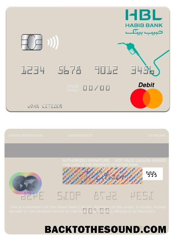 Λήψη Republic of Μαλδίβες Habib Τράπεζα Limited Mastercard Δείγμα προσχέδιο