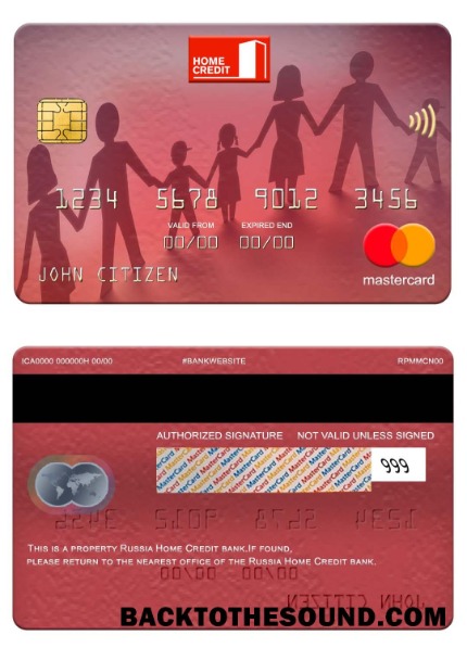 Λήψη Ρωσία Home Πίστωση Τράπεζα Mastercard Δείγμα προεπισκόπηση