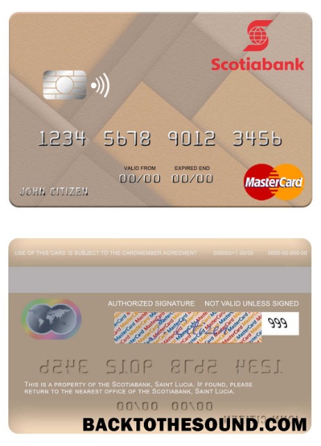 Λήψη Saint Lucia Scotiabank Mastercard Δείγμα προεπισκόπηση