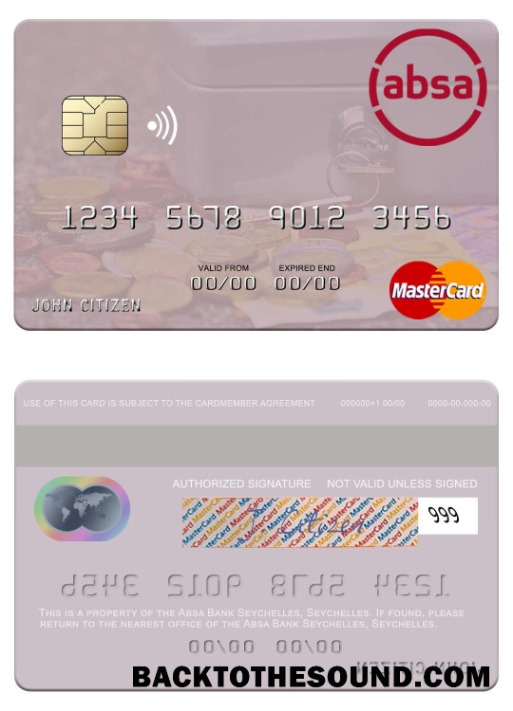 Λήψη Σεϋχέλλες Absa Τράπεζα Σεϋχέλλες Mastercard Δείγμα προσχέδιο