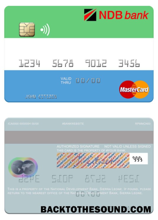 Λήψη Σιέρα Λεόνε εθνικός ανάπτυξη Τράπεζα Mastercard Δείγμα πρότυπο