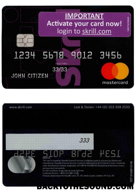 Λήψη Skrill Mastercard Δείγμα σχεδιασμό