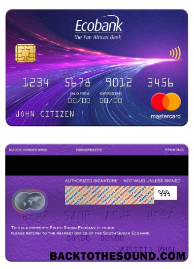 Λήψη Νότιο Σουδάν Ecobank Mastercard Δείγμα δείγμα