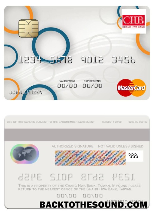 Λήψη Ταϊβάν Chang Hwa Τράπεζα Mastercard Δείγμα σχεδιασμό